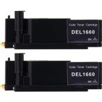 2 stuks Dell 593-11040 (N51XP) toner zwart (Ink Hero Huismerk)