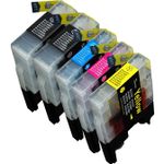 5 stuks Brother LC1240 (LC1220) hoge capaciteit inktcartridges (Ink Hero Huismerk)