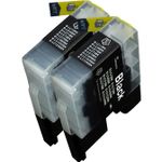 2 stuks Brother LC1240BK (LC1220) zwart hoge capaciteit inktcartridges (Ink Hero Huismerk)