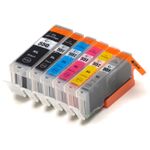 6 stuks Canon PGI-550XL & CLI-551XL inktcartridges hoge capaciteit (Ink Hero Huismerk)