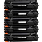 5 stuks HP 36A (CB436A) toner zwart (Ink Hero Huismerk)