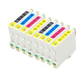 8 stuks Epson T0615 inktcartridges (Ink Hero Huismerk)