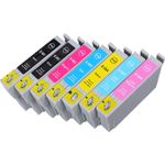 7 stuks Epson T0807 inktcartridges (Ink Hero Huismerk)