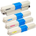 4 stuks Oki C301, C321 toner (Ink Hero Huismerk)