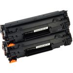 2 stuks Canon 712 toner zwart (Ink Hero Huismerk)