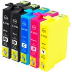 5 stuks Epson 27XL inktcartridges hoge capaciteit (Ink Hero Huismerk)