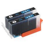 2 stuks HP 364XL (CB323EE) inktcartridges cyaan hoge capaciteit (Ink Hero Huismerk)