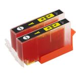 2 stuks HP 364XL (CB325EE) inktcartridges geel hoge capaciteit (Ink Hero Huismerk)