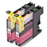 2 stuks Brother LC123 (LC121) inktcartridges magenta hoge capaciteit (Ink Hero Huismerk)