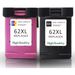 2 stuks HP 62XL inktcartridges hoge capaciteit (Ink Hero Huismerk)