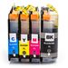 4 stuks Brother LC227 & LC225 inktcartridges super hoge capaciteit (Ink Hero Huismerk)