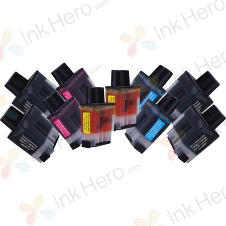 10 stuks Brother LC900 inktcartridges (Ink Hero Huismerk)