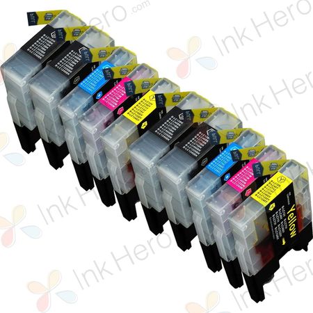 10 stuks Brother LC1240 (LC1220) hoge capaciteit inktcartridges (Ink Hero Huismerk)