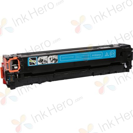 HP 128A (CE321A) toner cyaan (Ink Hero Huismerk)