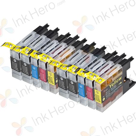 10 stuks Brother LC1280XL inktcartridges (Ink Hero Huismerk)