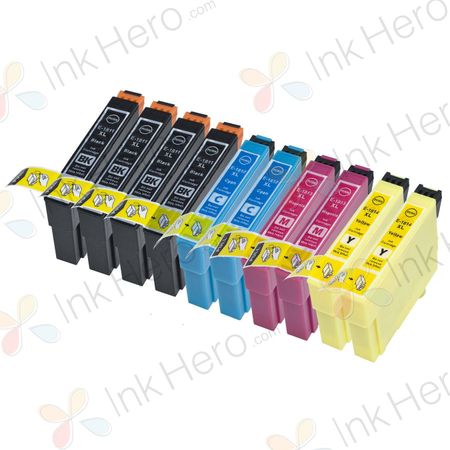 10 stuks Epson 18XL XXL inktcartridges hoge capaciteit (Ink Hero Huismerk)