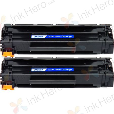 2 stuks HP 85A (CE285A) toner zwart (Ink Hero Huismerk)