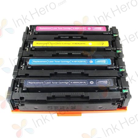 4 stuks HP 201X toner hoge capaciteit (Ink Hero Huismerk)