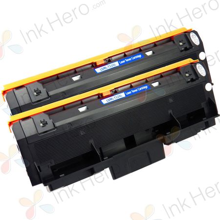 2 stuks Samsung MLT-D116L toner zwart hoge capaciteit (Ink Hero Huismerk)