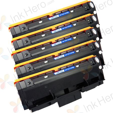 5 stuks Samsung MLT-D116L toner zwart hoge capaciteit (Ink Hero Huismerk)