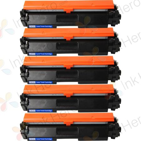 5 stuks Canon 051H (2169C002) toner zwart hoge capaciteit (Ink Hero Huismerk)