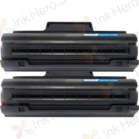 2 stuks Samsung MLT-D1042S toner zwart (Ink Hero Huismerk)