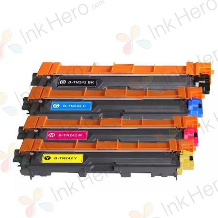 4 stuks Brother TN242 inktcartridges ultra hoge capaciteit (Ink Hero Huismerk)