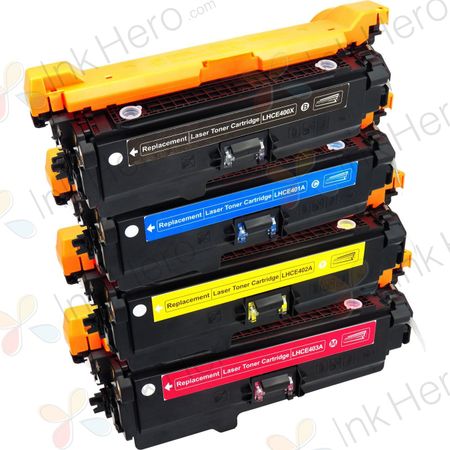 4 stuks HP 507X / HP 507A toner hoge capaciteit (Ink Hero Huismerk)