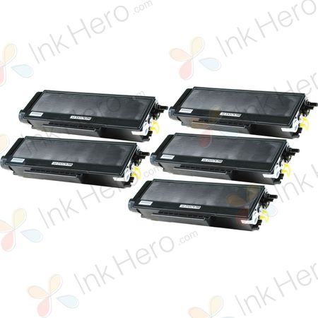 5 stuks Brother TN3170 (TN3130) toner zwart hoge capaciteit (Ink Hero Huismerk)