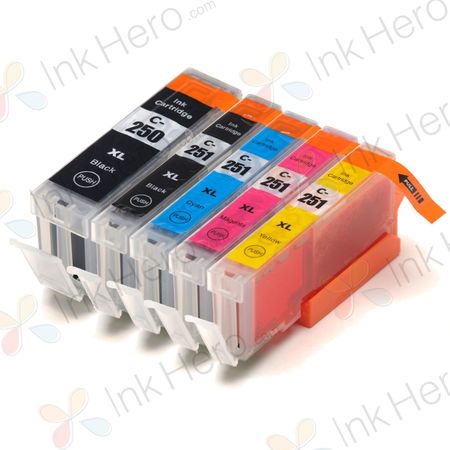 5 stuks Canon PGI-550XL & CLI-551XL inktcartridges hoge capaciteit (Ink Hero Huismerk)