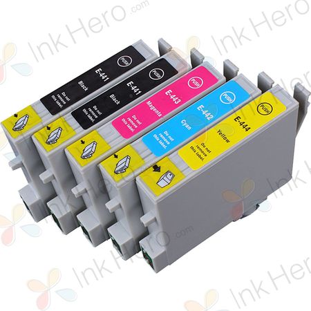 5 stuks Epson T0445 inktcartridges (Ink Hero Huismerk)