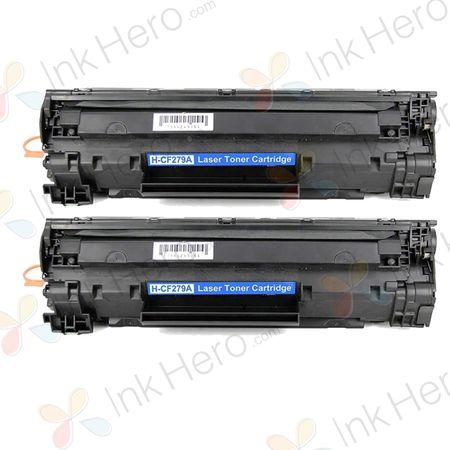 2 stuks HP 79A (CF279A) toner zwart (Ink Hero Huismerk)