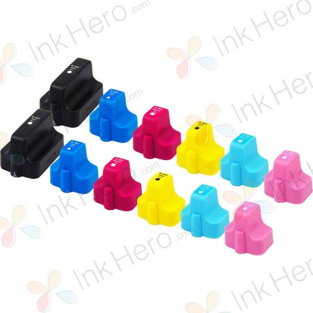 12 stuks HP 363 XL inktcartridges hoge capaciteit (Ink Hero Huismerk)