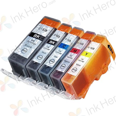 5 stuks Canon PGI-520 & CLI-521 inktcartridges (Ink Hero Huismerk)