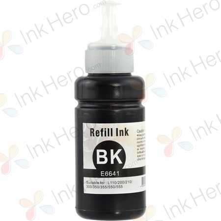 Epson 664 (T6641) inkttank zwart (Ink Hero huismerk)