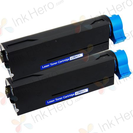 2 stuks Oki 44574702 toner (Ink Hero Huismerk)