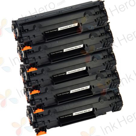 5 stuks Canon 725 toner zwart (Ink Hero Huismerk)