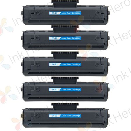 5 stuks Canon EP-22 toner zwart (Ink Hero Huismerk)