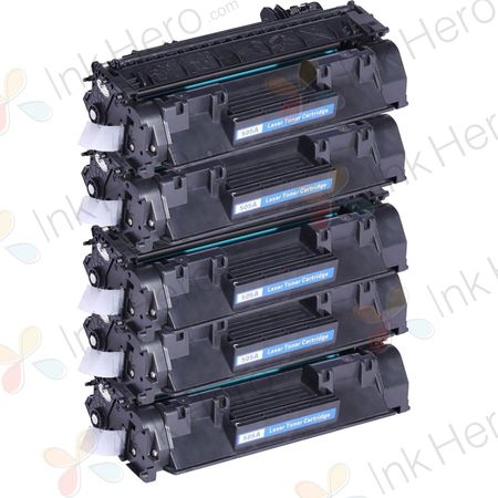 5 stuks HP 05A (CE505A) toner zwart (Ink Hero Huismerk)