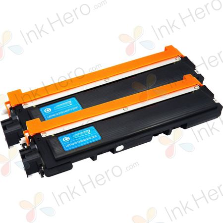 2 stuks Brother TN230C toner cyaan (Ink Hero Huismerk)