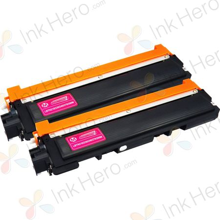 2 stuks Brother TN230M toner magenta (Ink Hero Huismerk)