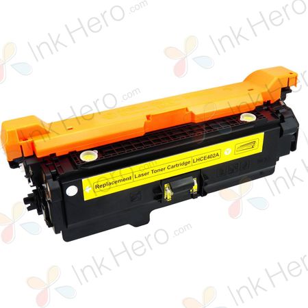 HP 507A (CE402A) toner geel (Ink Hero Huismerk)