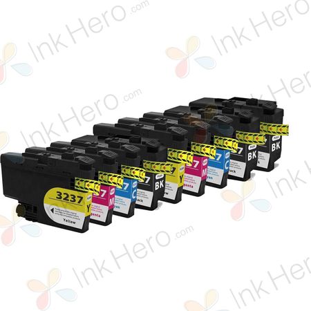 9 stuks Brother LC3237 inktcartridges super hoge capaciteit (Ink Hero Huismerk)