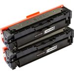 2 stuks HP 201X / CF400X (201A / CF400A) toner zwart hoge capaciteit (Ink Hero Huismerk)