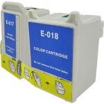 2 stuks Epson T017 / T018 inktcartridges (Ink Hero Huismerk)