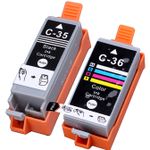 2 stuks Canon PGI-35 & CLI-36 inktcartridges (Ink Hero Huismerk)