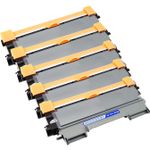 5 stuks Brother TN2220 (TN2210) toner zwart hoge capaciteit (Ink Hero Huismerk)