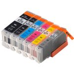 6 stuks Canon PGI-570XL & CLI-571XL inktcartridges hoge capaciteit (Ink Hero Huismerk)