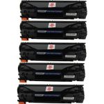 5 stuks HP 35A (CB435A) toner zwart (Ink Hero Huismerk)