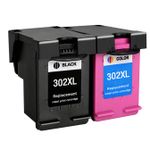 2 stuks HP 302XL inktcartridges hoge capaciteit (Ink Hero Huismerk)